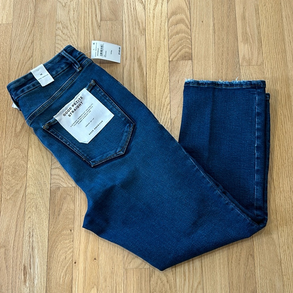 BNWT Good American Good Petite Straight Size: 15P